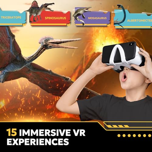 National Geographic Extinction-Dinosaur VR STEM Activity Kit for Kids 8-12