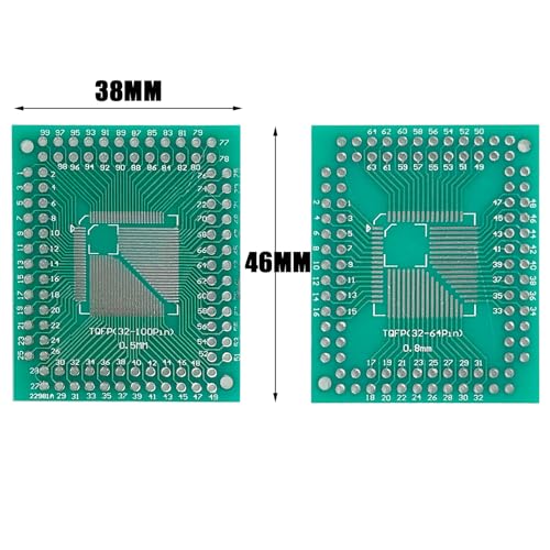 10pcs TQFP LQFP SMD Breakout Board, SMD to DIP Adapter Plate - size: 10pcs LQFP SMD/DIP Converter