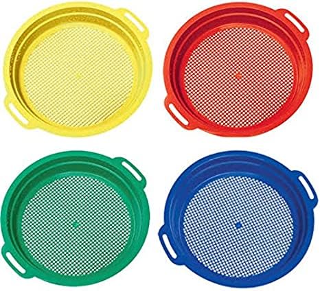 Sand Sifter Set 4-Pack - Adult Rockhounding & Geology Mining Tool