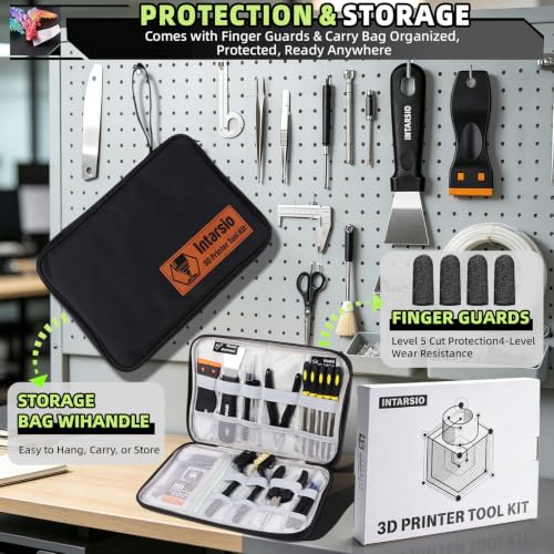 50pcs 3D Printer Toolkit and Accessories for All FDM/SLA 3D Printers - style: Essential Version