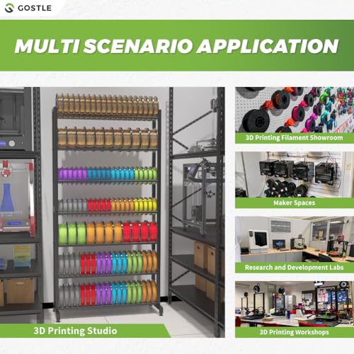 3D Printer Filament Storage Rack, Heavy-Duty 7-Tier Organizer for 3D Printing Spools, Large Capacity Holder for 3D Printing Rolls - style: 7-Tier