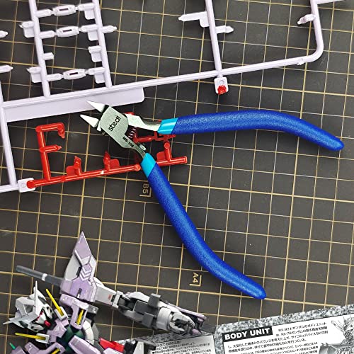 stedi 5-In Model Nippers, with Ultra-thin Single-edge and Blade Case - style: Single-edged (Blue_for Professionals)