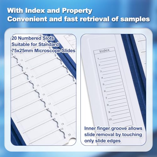20 Place Microscope Slide Holders, Cardboard, Case of 40