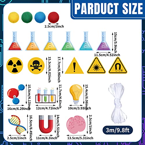 Wettarn 5 Pcs Back to School Decorations Science Lab Banners, Classic - style: Classic