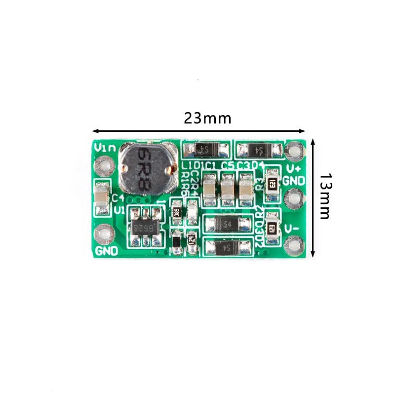 5Pcs DC-DC Boost Module, Single Supply to Positive Negative Dual ±9V Power