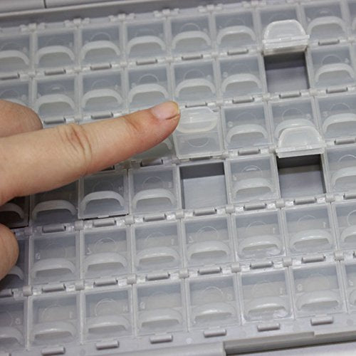 AideTek 4 units BOX-ALL-144 Compartments Empty Enclosure SMD SMT Organizer Great Surface Mount Components Organizer - style: 4BOXALL144