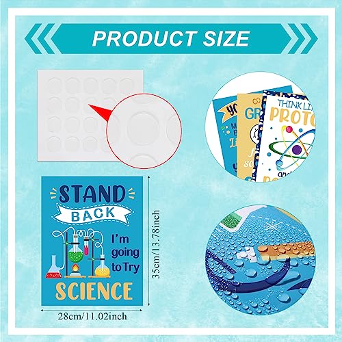 Zonon 10 Pcs Science Classroom Decor Science Bulletin Board, Motivational - style: Motivational