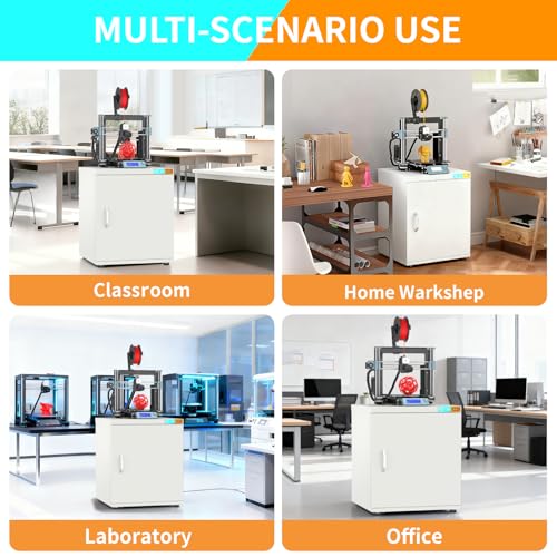 180L 3D Printer Stand with Filament Storage and Dehumidifier - color: 3D-DMMW