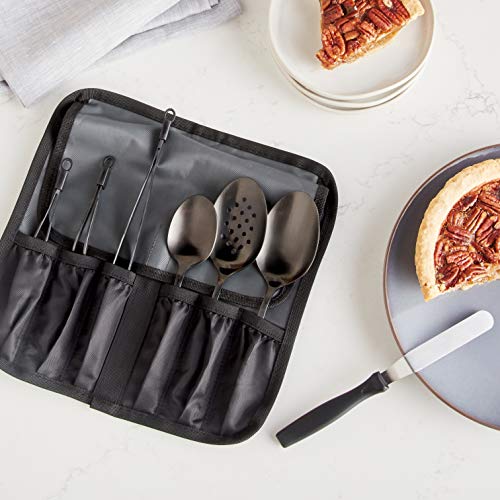 Mercer Culinary 8 Piece Plating Set, Matte Black - size: 8-Piece Plating Set, Black