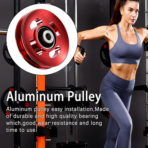 12pcs 90mm Aluminum Pulleys Wheel For Cable Machine Home Gym Equipment