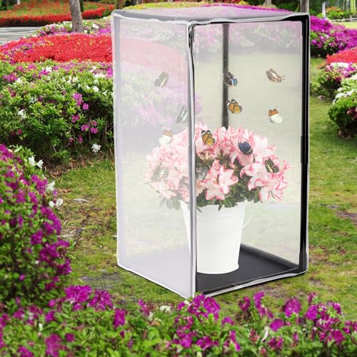 Kingrol 31-Inch Butterfly Habitat Cage, Mesh Enclosure for Caterpillars