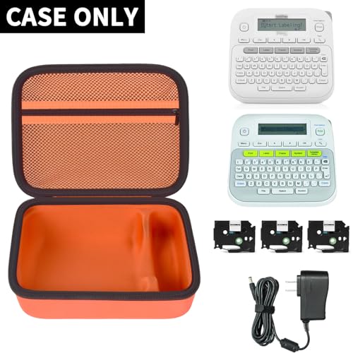 GWCASE Hard Label Maker Case for Brother P-Touch PT-D220/PT-D210, Case Only - color: Orange