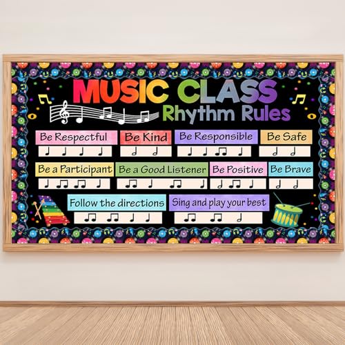 64 Feet Music Bulletin Board Borders Music Record Borders for Musical Classroom Décor Record Party Decorations - color: Music