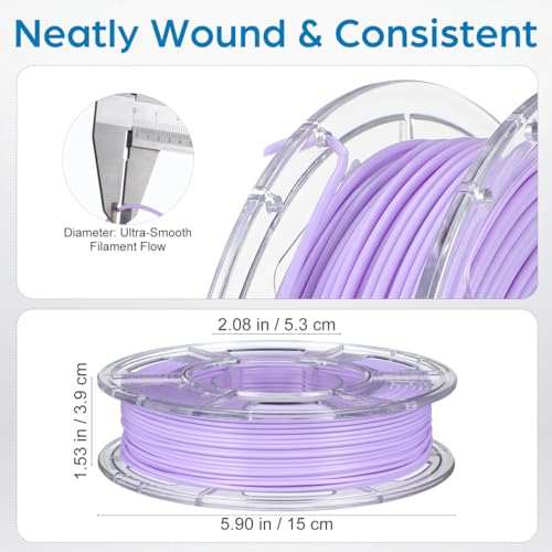 BESPORTBLE 8 Pastel PLA Filament Bundle, 2KG 3D Printer Filament 1.75mm - color: Macaron Bundle-8 Colors, size: 2KG