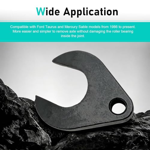 63mm Inner CV Axle Removal Tool with Nut, Carbon Steel Front Wheel Drive Axle Pulley Attachment, CV Joint Axle Removing Tool Fit for 5/8"-18 Thread Slide Hammers