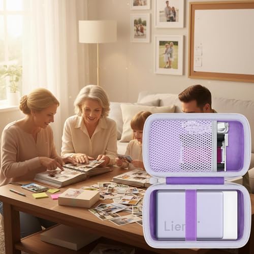khanka Case for Liene Pearl N200 Pro Portable Photo Printer,Purple - color: Purple, style: for 2x3"N200 Pro