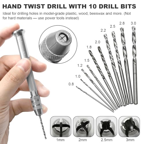 Fippy 101PCS Model Tools Kit, Hobby Building Tools Model Making Tools Kit for Basic Model Assembling, Building and Repairing - style: Set C