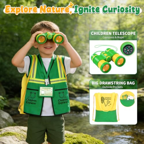 Bug Catcher for Kids, Bug Catching Kit Toys with Magnifier & Butterfly Net