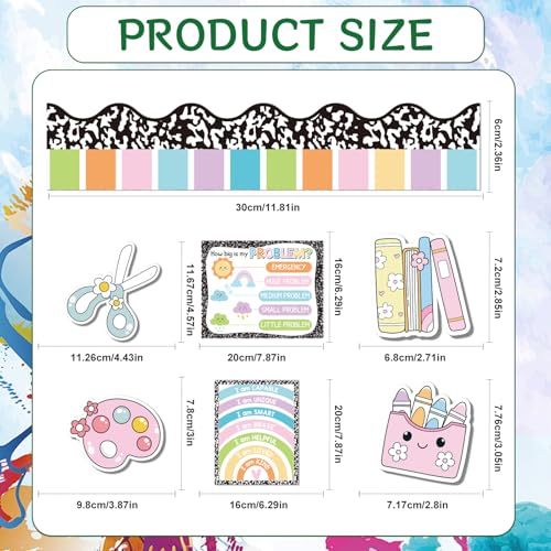 Calm Corner Classroom Decor Notebook Bulletin Board Decorations - color: Calming Corner