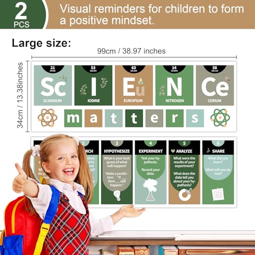 Lonfliness Eucalyptus Science Decoration Greenery Science Banner and Poster Eucalyptus Bulletin Board Set for Laboratory Bulletin Board Decor Elementary Middle Supplies - style: Eucalyptus