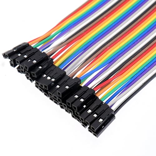 Antrader Breadboard Jumper Wires,40P 10CM/3.9" Male/Female for Raspberry Pi - size: 3.9 Inch (10cm), style: 40 Pin (M/M, M/F, F/F)