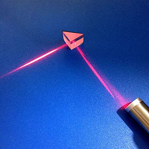 Right Angled Triangular Prism, N-BK7 (K9) Optical Components Glass for Precision Instruments Excellent, Physics, Light Refraction & Wavelength Experiments - size: 20MM