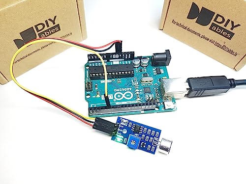 Sound Sensor Sound Detector Module for Arduino ESP32 ESP8266 Raspberry Pi Microcontroller Projects 3.3V 5V Compatible Adjustable Sensitivity Digital Output 2 Pieces