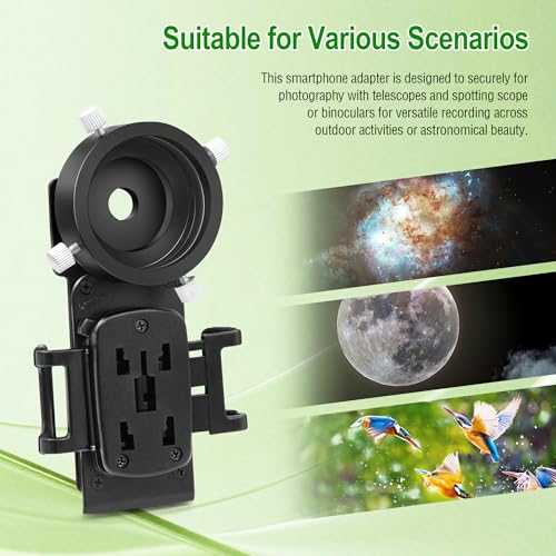 Astromania Smartphone Adapter with T2 Thread and Eyepiece Adapter 44-52mm - size: IPhone and Eyepiece Adapter 44 - 52mm
