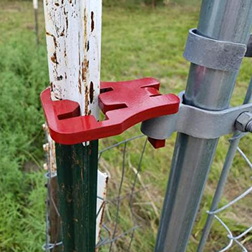 T-Post Gate Hinge Pins - Heavy Duty Gate Hanger, Hang a gate of Any Farm or Garden from a Metal T Post, Steel Gate Hinges Target Hanger, Easy to Install - size: 1 Pack