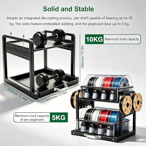 AMS Storage Rack for Bambu Lab AMS/AMS 2 Pro & Anycubic ACE Pro/ACE 2 Pro