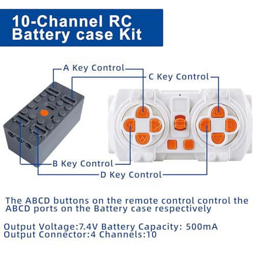 14-in-1 Power Functions Motor Kit, Rechargeable Battery Box