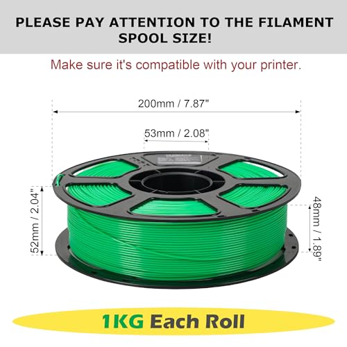 PLA+ Filament 1.75mm Bundle 6KG, 3D Printer PLA Plus Filament Set - color: Plus Purple+pink+lake Blue+yellow+green+white