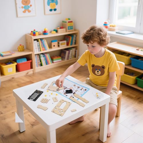 Easy-to-Assemble Game Console, Science Educational Building Crafts,STEM Projects for Kids Ages 8-12,Gifts for Boys 6-12