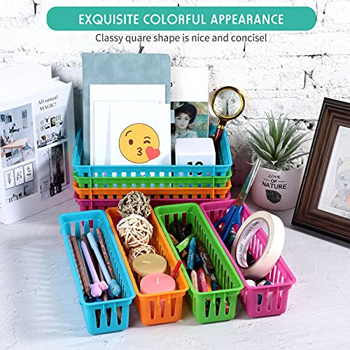Patelai 10 Pcs Plastic Colorful Classroom Pencil Baskets