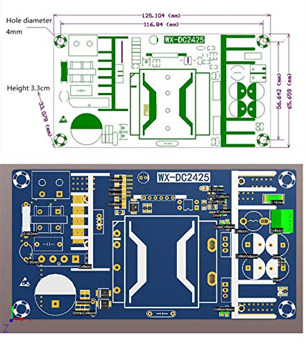 NOYITO AC to DC Isolated Power Supply Module AC 120V 110V - 245V to DC 12V 17A 204W Peak 12V 20A 240W Max Power Module with Overvoltage Overload Short-Circuit Protection (12V 17A, Peak 20A) - size: 12V 17A / Peak 20A