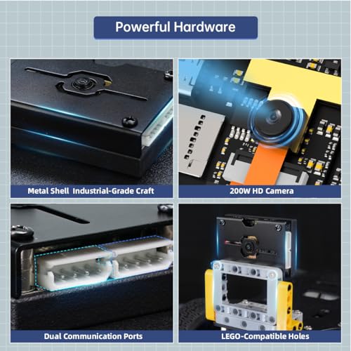 K210 Camera & Voice Module, Robot Secondary Development Kit for LeArm Open Source Upgrade, with WonderMV AI Vision, WonderEcho Voice Module, Sign Card, Memory Card & Reader, Robotic Arm Upgrade