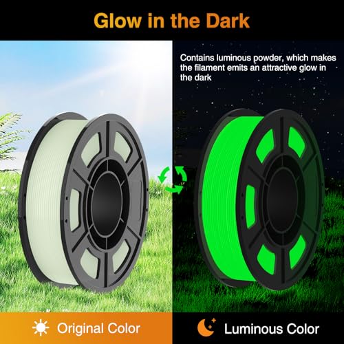 Glow PLA Filament 1.75mm 3D Printer Filament Glow in the Drak 250g - color: 250gglow Green