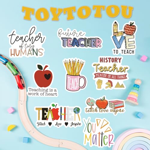 Teacher Stickers 110PCS, Vinyl Waterproof Teacher Appreciation Stickers for Laptop Water Bottles Teachers Appreciation Stickers in Bulk Teacher’s Day Gift - style: Teacher Stickers