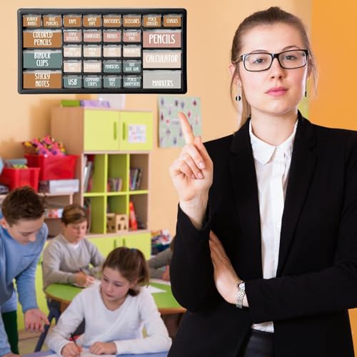 Frienda 84 Pcs 4 Sheet Classroom Toolbox Labels for Teacher,Morandi - style: Morandi