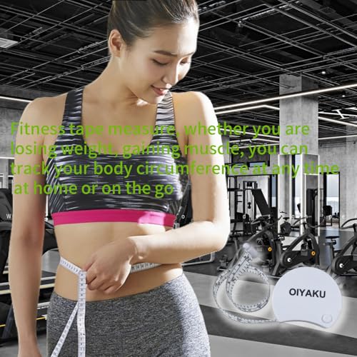 Body Measurement Tape Measure Fitness Tracking Tools Sewing Ruler 60" - color: white