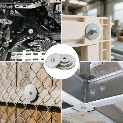 35PCS 1/2" x 1-1/2" Fender Washers, 304 Stainless Steel 18-8, Thickened 1/2 Fender Washer,1/2" ID x 1-1/2" OD - color: Silver, size: 1/2x1-1/2"