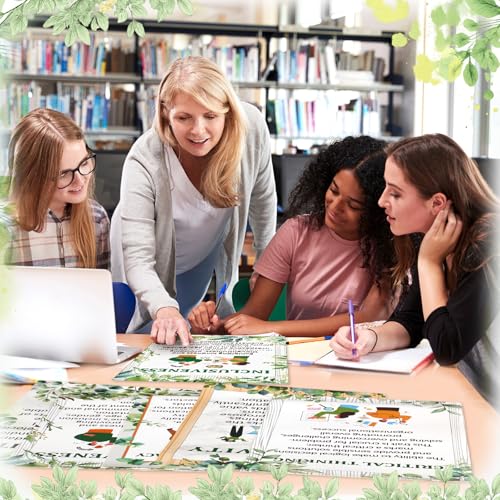 Outus 11 Pcs Job Skill Posters High School Classroom Decoration, Eucalyptus - style: Eucalyptus