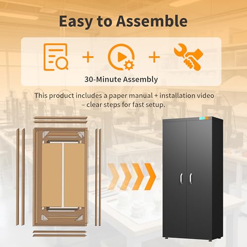 Large Filament Storage Rack 6-Tier 90 Rolls Moisture-Proof Storage,25% RH Filament Dehumidification Cabinet 3D Printing Sealing and Protection for PLA/ABS/TPU/Nylon (Black 380L) - color: BLACK 380L