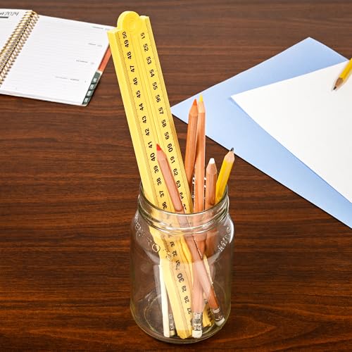 LEARNING ADVANTAGE Folding Meter Stick | Measure in Inches, Centimeters, Millimeters and Meters | Learn Metric and Imperial Measurement Systems (Pack of 2)
