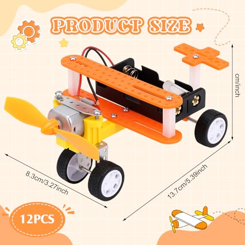 Soulchen 12 Pack Stem Craft Set DIY Glider Kits, Bulk Stem Kits