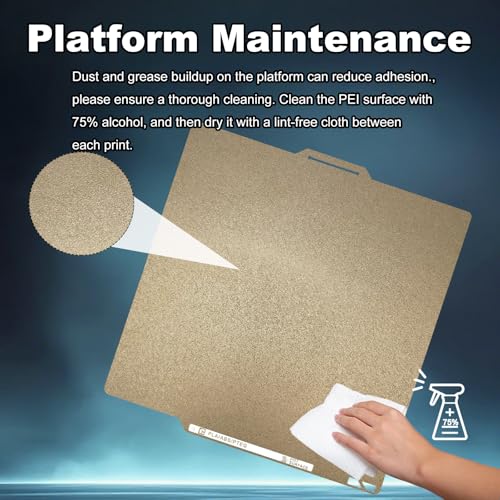 Upgraded 0.77mm Thicker 257x257mm PEI Printing Bed with QR Code for Bambu Lab X1/P1P/P1S/P2S/X1C/A1, Dual-Textured Flexible Heated Magnetic Spring Steel Build Plate for 3D Printer - size: 257x257mm