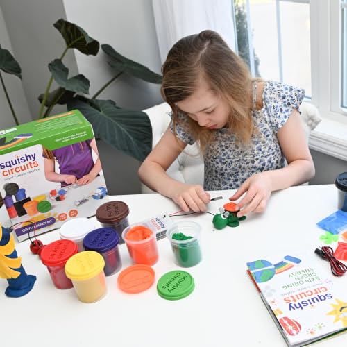 Squishy Circuits Green Engineering Kit - Explore Electrical Circuits, Solar Power, Wind Power and More with Play Dough - STEM Science Kits for Ages 8-12 - style: Green Kit