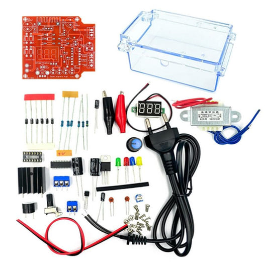 LM317 DIY Kit Adjustable Regulated Voltage 110V to 1.25V-12.5V Step-Down Power Supply Module PCB Board Electronic Kits
