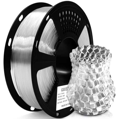 Geeetech Clear PLA Filament 1.75mm, Translucent, 1KG - color: 1kg Pla Transparent