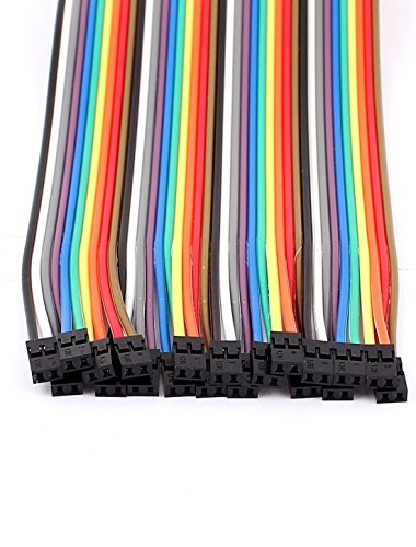 uxcell 20Pcs 1P 2.54mm to 2P 2.0mm Female Jumper Cables Wire 20cm
